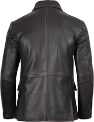 Men’s Ruboff Real Leather Blazer | Lambskin Casual Jacket
