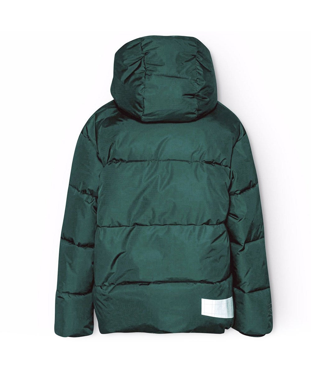Petrol Green Winter Puffer Jacket – Recycled Polyester