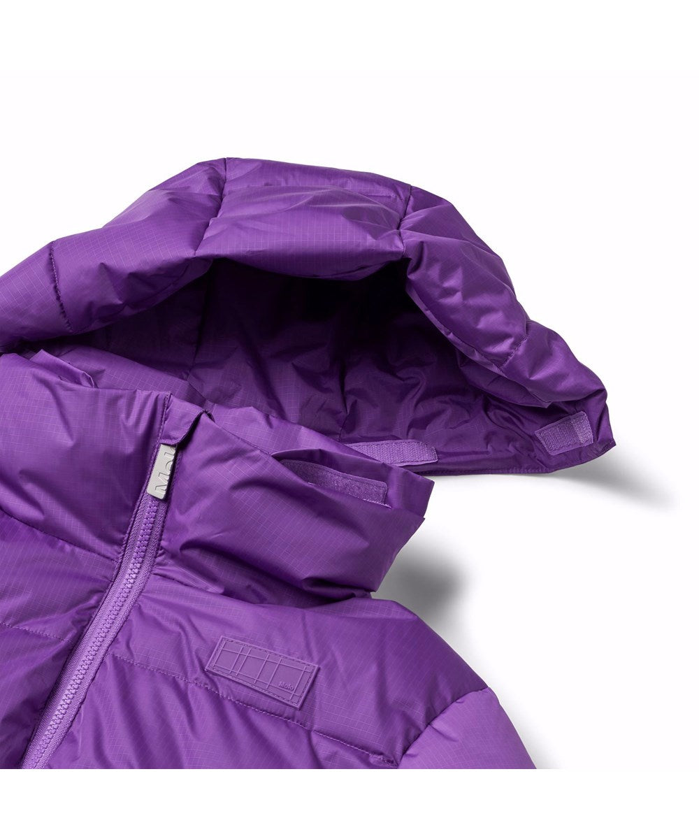 Purple Winter Puffer Jacket – Recycled Polyester