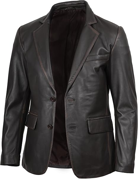 Men’s Ruboff Real Leather Blazer | Lambskin Casual Jacket